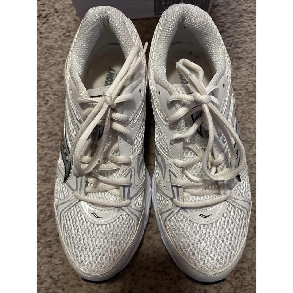 Size 7 - Saucony Grid Ride Millennium White‎ Silver Sneakers Shoes Running